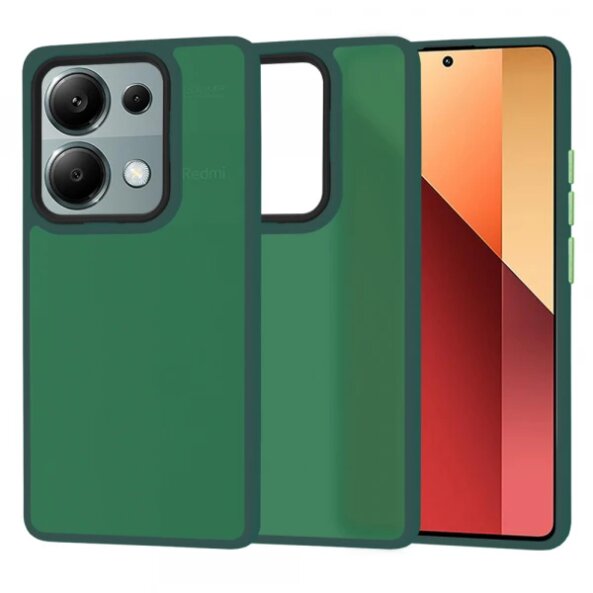 Husa pentru Xiaomi Redmi Note 13 Pro 4G / Poco M6 Pro 4G, Techsuit, HaloFrost, Verde