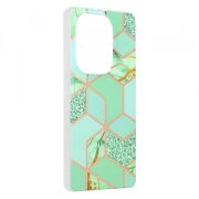 Husa pentru Xiaomi Redmi Note 13 Pro 4G / Poco M6 Pro 4G, Techsuit, Marble, Verde