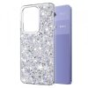 Husa pentru Xiaomi Redmi Note 13 Pro 4G / Poco M6 Pro 4G, Techsuit, Sparkly Glitter, Alba
