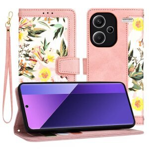 Husa pentru Xiaomi Redmi Note 13 Pro+, Techsuit, FlipCraft, Roz