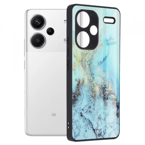 Husa pentru Xiaomi Redmi Note 13 Pro+, Techsuit, Glaze, Bleu