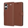 Husa pentru Xiaomi Redmi Note 13 Pro+, Techsuit, Leather Folio, Maro