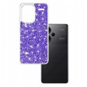 Husa pentru Xiaomi Redmi Note 13 Pro+, Techsuit, Sparkly Glitter, Mov