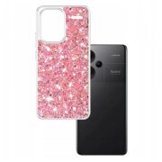 Husa pentru Xiaomi Redmi Note 13 Pro+, Techsuit, Sparkly Glitter, Roz
