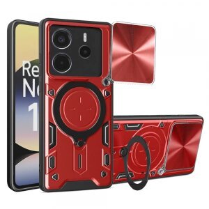 Husa pentru Xiaomi Redmi Note 14 4G (Standard), Techsuit, CamGuard Pro, Rosie