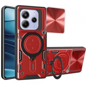 Husa pentru Xiaomi Redmi Note 14 5G, Techsuit, CamGuard Pro, Rosie