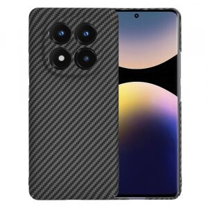 Husa pentru Xiaomi Redmi Note 14 Pro+ 5G, Techsuit, Carbonite FiberShell, Neagra