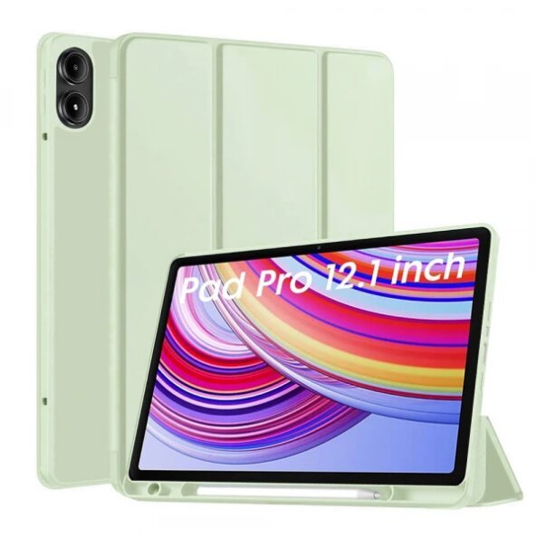 Husa pentru Xiaomi Redmi Pad Pro / Pad / Pad Pro 5G, Techsuit, Flex Trifold, Verde Deschis