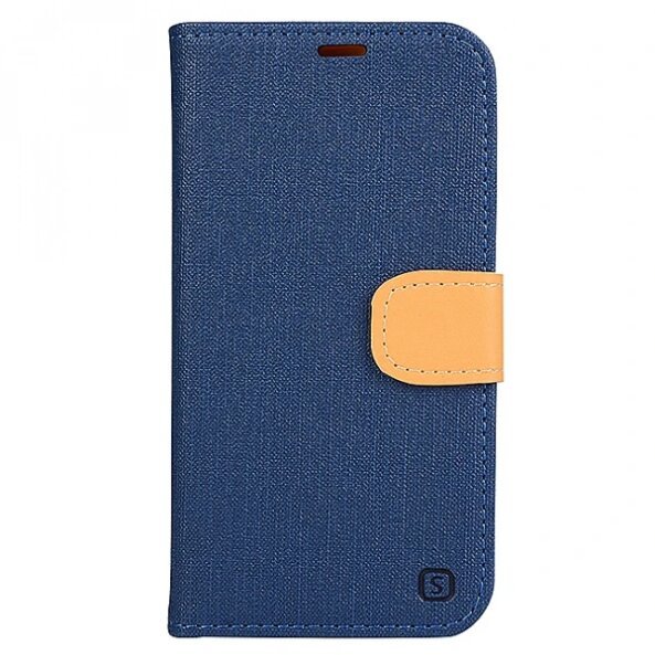 Husa piele Vodafone Smart speed 6 Book Denim Bleumarin