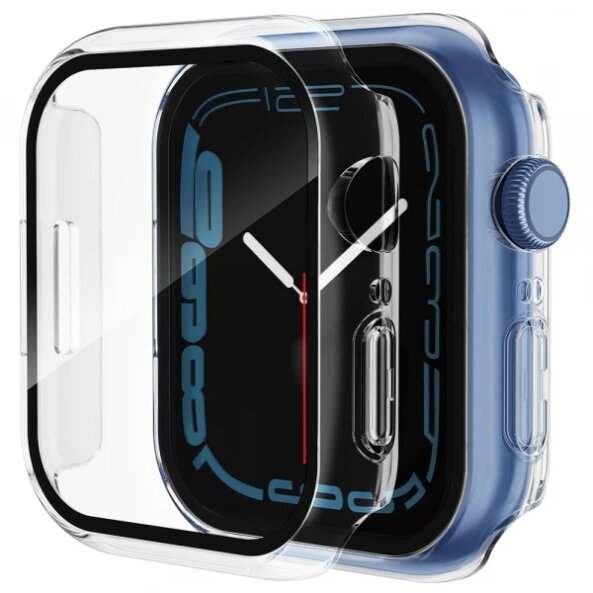 Husa Techsuit Defense360 Pro pentru Apple Watch Series 7 45mm, Transparenta