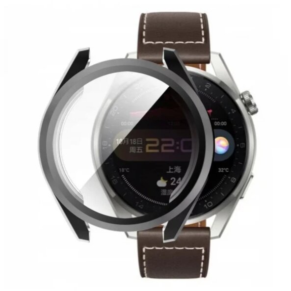 Husa Techsuit Defense360 Pro pentru Huawei Watch 3 Pro, Neagra