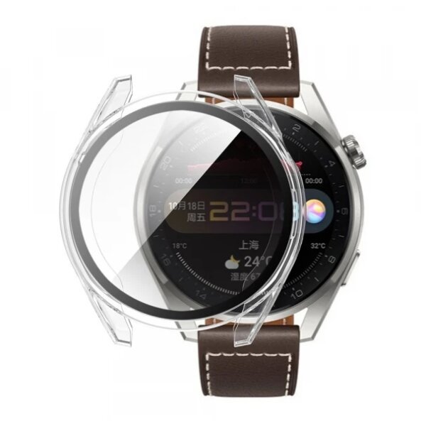 Husa Techsuit Defense360 Pro pentru Huawei Watch 3 Pro, Transparenta