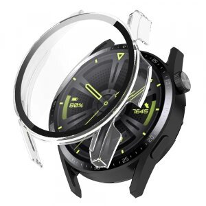 Husa Techsuit Defense360 Pro pentru Huawei Watch GT 3 46mm, Transparenta