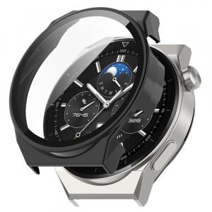 Husa Techsuit Defense360 Pro pentru Huawei Watch GT 3 Pro 46mm, Neagra