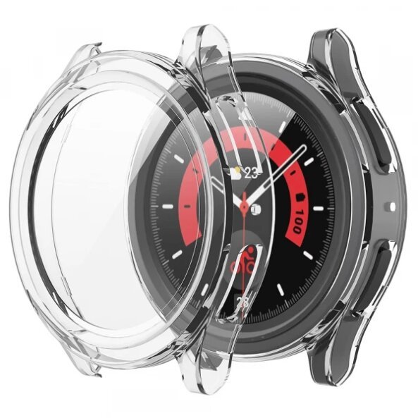 Husa Techsuit Defense360 Pro pentru Samsung Galaxy Watch5 Pro 45mm, Transparenta