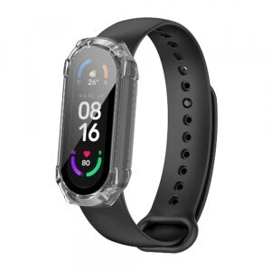 Husa Techsuit Defense360 Pro pentru Xiaomi MI Band 6 / Band 5 / Band 4, Transparenta
