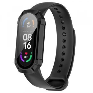 Husa Techsuit Defense360 Pro pentru Xiaomi MI Band 6 / MI Band 5 / Band 4, Neagra