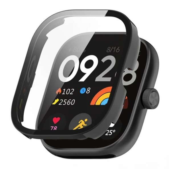 Husa Techsuit Defense360 Pro pentru Xiaomi Redmi Watch 4, Neagra
