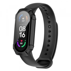 Husa Techsuit Defense360 Pro pentru Xiaomi Smart Band 7, Neagra