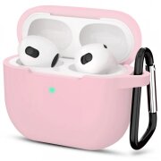 Husa Techsuit Silicone Case pentru Apple AirPods 3, Roz