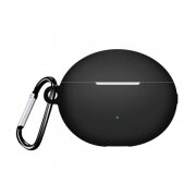 Husa Techsuit Silicone Case pentru Huawei FreeBuds 5i, Neagra