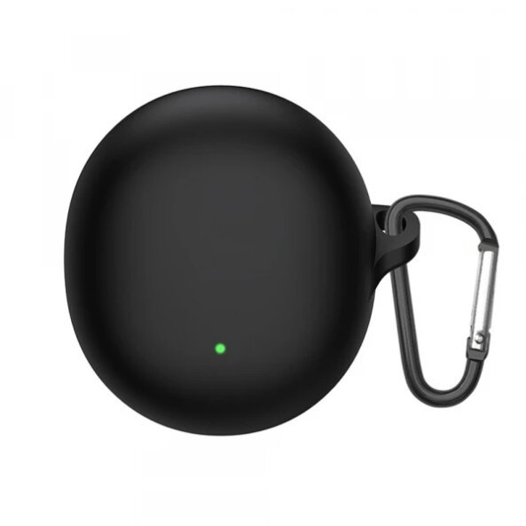 Husa Techsuit Silicone Case pentru Oppo Enco Air3, Neagra