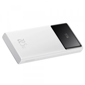 Baterie Externa Baseus Star Lord, 10000mAh, 22.5W, QC + PD, 1 x USB-C - 2 x USB-A, Alba PPXJ100002 