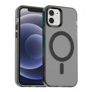 Husa MagSafe pentru Apple iPhone 12 / 12 Pro, Techsuit, CandyCase, Neagra