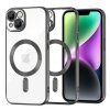 Husa MagSafe pentru Apple iPhone 14, Techsuit, Luxury Crystal, Neagra