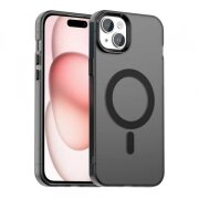 Husa MagSafe pentru Apple iPhone 15, Techsuit, CandyCase, Neagra