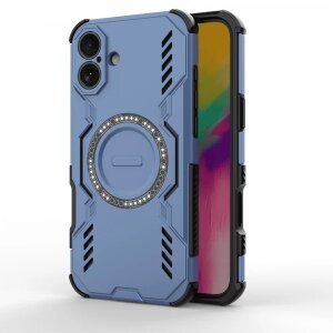 Husa MagSafe pentru Apple iPhone 16, Techsuit, ArmorMag, Albastra