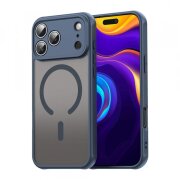 Husa MagSafe pentru Apple iPhone 17 Pro, Techsuit, HaloFrost II, Bleumarin