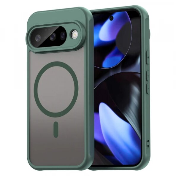 Husa MagSafe pentru Google Pixel 10, Techsuit, HaloFrost II, Verde