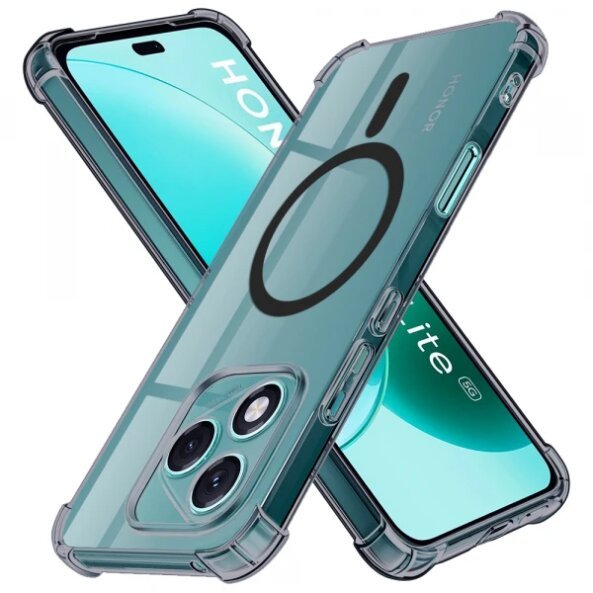 Husa MagSafe pentru Honor 400 Lite, Techsuit, Shockproof Clear, Neagra