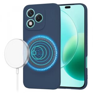 Husa MagSafe pentru Honor 400 Lite, Techsuit, SoftFlex, Bleumarin