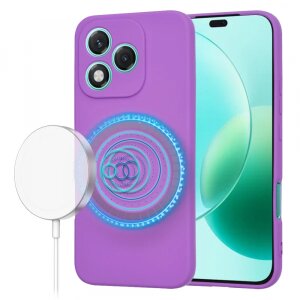 Husa MagSafe pentru Honor 400 Lite, Techsuit, SoftFlex, Mov