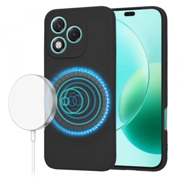 Husa MagSafe pentru Honor 400 Lite, Techsuit, SoftFlex, Neagra