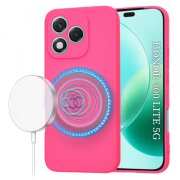 Husa MagSafe pentru Honor 400 Lite, Techsuit, SoftFlex, Roz Inchis