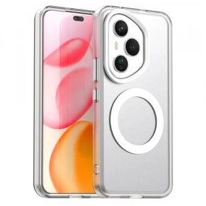 Husa MagSafe pentru Honor 400 Pro, Techsuit, CandyCase, Alba