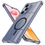 Husa MagSafe pentru Honor 400 Pro, Techsuit, Shockproof Clear, Neagra