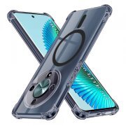 Husa MagSafe pentru Honor Magic6 Lite, Techsuit, Shockproof Clear, Neagra