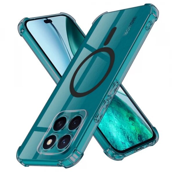 Husa MagSafe pentru Honor X8c, Techsuit, Shockproof Clear, Neagra