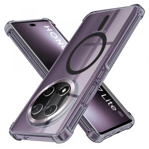 Husa MagSafe pentru Honor X9c / Magic7 Lite, Techsuit, Shockproof Clear, Neagra