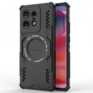 Husa MagSafe pentru Motorola Edge 50 Pro, Techsuit, ArmorMag, Neagra