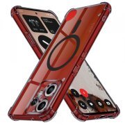 Husa MagSafe pentru Nothing CMF Phone 2 Pro, Techsuit, Shockproof Clear, Neagra