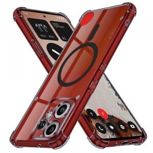 Husa MagSafe pentru Nothing CMF Phone 2 Pro, Techsuit, Shockproof Clear, Neagra