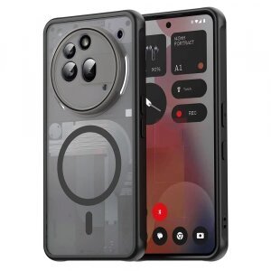 Husa MagSafe pentru Nothing Phone (3a) Pro, Techsuit, HaloFrost II, Neagra