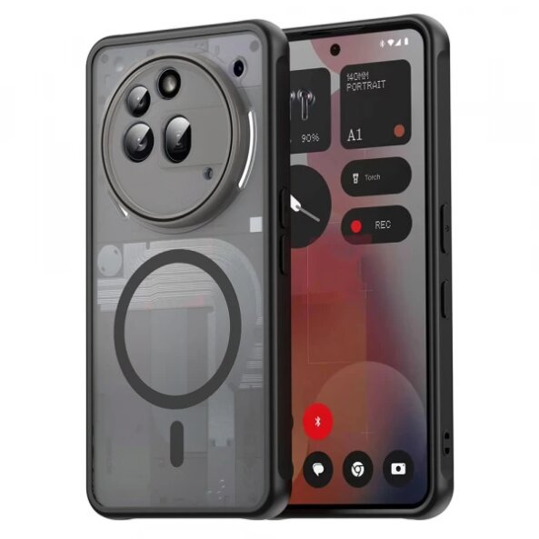 Husa MagSafe pentru Nothing Phone (3a) Pro, Techsuit, HaloFrost II, Neagra