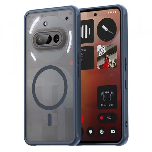 Husa MagSafe pentru Nothing Phone (3a), Techsuit, HaloFrost II, Bleumarin