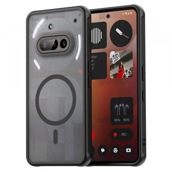 Husa MagSafe pentru Nothing Phone (3a), Techsuit, HaloFrost II, Neagra